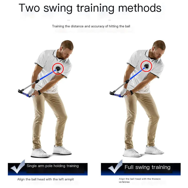 PGM Golf Folding Swing Trainer with Adjustable Angle