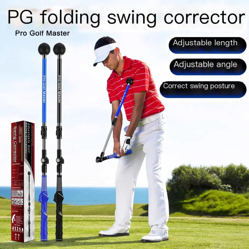 PGM Golf Folding Swing Trainer with Adjustable Angle